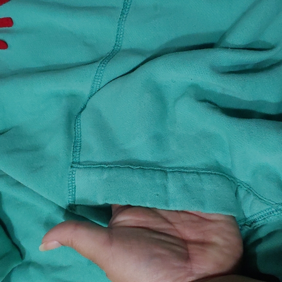 Hollister ‘48 Surfing’ teal pullover hoodie - Picture 8 of 9
